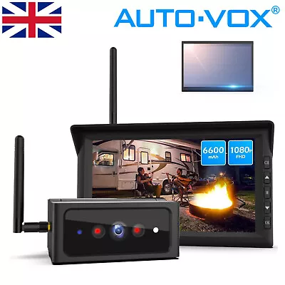 Buy AUTO-VOX Solar4 Wireless Reversing Camera Kit 1080P 7  Monitor IR Night Vision • 186.19£