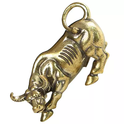 Buy Desktop Bull Decor Statue Ornament Zodiac Sculpture Office Antique • 12.29£