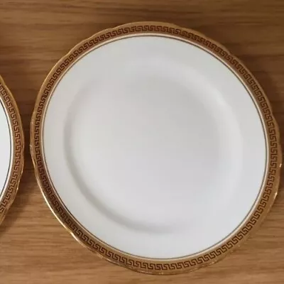 Buy 2 VINTAGE ROYAL TUSCAN GEOMETRIC  CONCERTO  PLATES 16cms Manufd For HARRODS • 9.95£