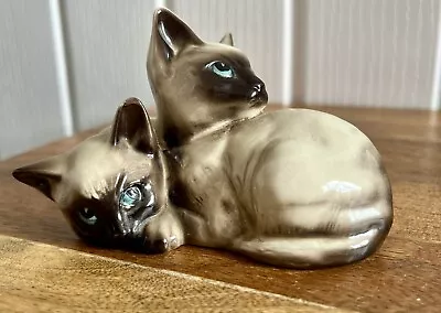 Buy Vintage Beswick England Siamese Cat Cats Figure Ornament 4.5” X 2.5” • 10£