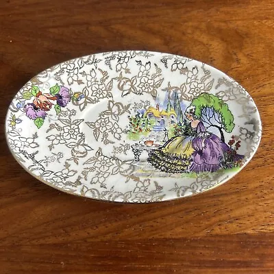 Buy Vintage Lord Nelson Ware 'Pompadour' Crinoline Lady Trinket Dish Overstamped • 5.50£