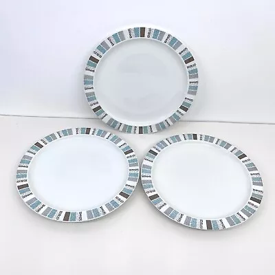Buy Set Of 3 Burleigh Ware Edinburgh Dinner Plates 10  Porcelain Vintage Burgess • 19.99£