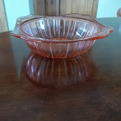 Buy Jeannette Adam Pink Square Serving Bowl -  Depression Glass  • 28.89£