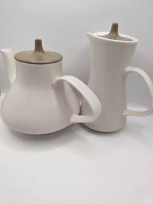 Buy Vintage Poole Pottery Tea Pot And Hot Water Or Coffee Jug • 20£