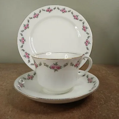 Buy Antique C.1910, Aynsley, Rose Garland, Tea Trio, Cup, Saucer And Side Plate • 4.95£