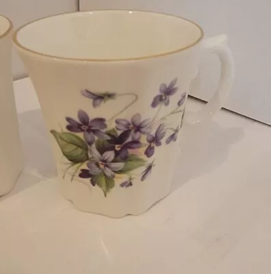 Buy 2x Royal Grafton Flowers Of The Month Mug Purple Fine Bone China Made In England • 17.94£
