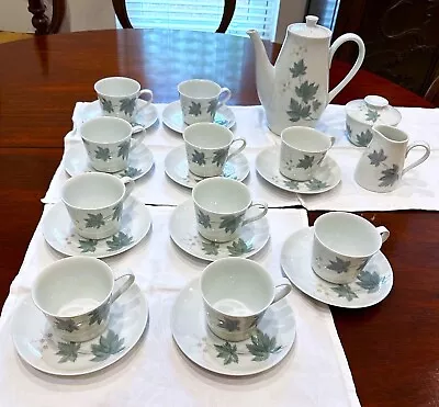 Buy NORITAKE WILD IVY CLASSICAL COFFEE SERVICE Of 10 SETTINGS EXCELLENT CONDITION • 77£