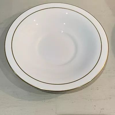 Buy Royal Worcester Contessa Spare Saucer For 2 Handled Soup Bowl White Gold VGC • 6£