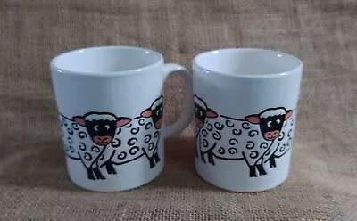 Buy Vintage Pair Of Staffordshire Tableware Mugs With Sheep • 9£