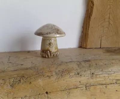 Buy Studio Pottery Mushroom With Smiley Face • 4.99£