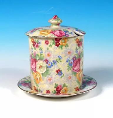 Buy Lord Nelson Ware English Chintz ROSE TIME Vintage Condiment Set NICE! • 36.35£