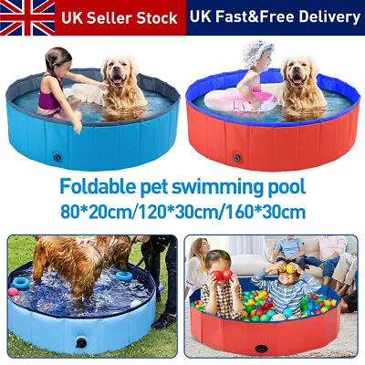 Buy 3 Sizes Pet Dog Cat Bathtub Puppy Foldable Swimming Pool Portable Paddling Bath • 13.99£