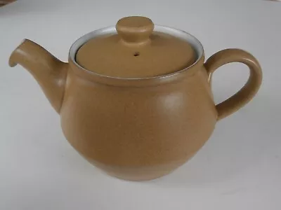 Buy Vintage Denby Stoneware ODE Pattern Mustard Yellow Tea Pot 135mm High • 5.95£