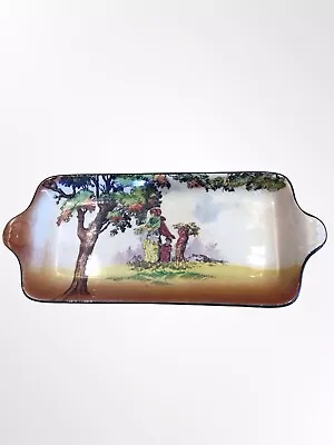 Buy Early ROYAL DOULTON Gleaners Or Gypsies Series Ware Sandwich Plate  Ca.1930 • 45£