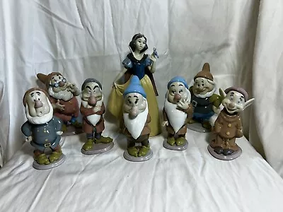 Buy DISNEY LLADRO - 1993 Snow White & Seven Dwarfs NIB Complete Set • 853.49£