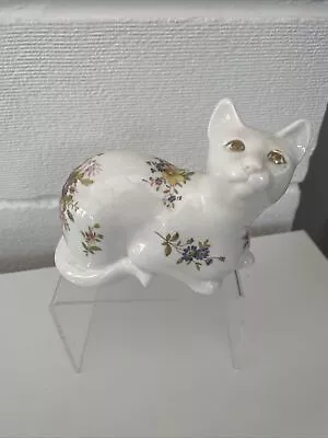 Buy Hammersley Fine Bone China Pretty Howard Sprays Design Cat Ornament Gold Eyes  • 19.99£