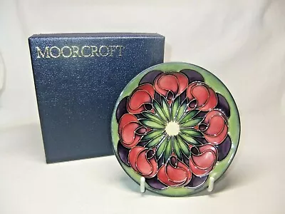Buy Moorcroft Pin Trinket Dish April Tulip Floral By Emma Bossons 2002 Boxed • 74.99£
