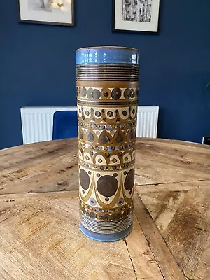 Buy Signed Large 12.75 Inch Denby Cylinder Or Vase Sleeve - (Excellent Condition) • 15£