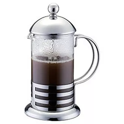 Buy 350ml / 3-cup Stainless Steel Glass Cafetiere French Filter Coffee Press Plunger • 7.40£