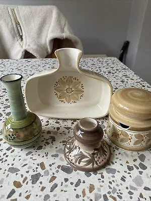 Buy Jersey Pottery Bundle Spoon Rest Candlestick Vase Pot • 20.99£