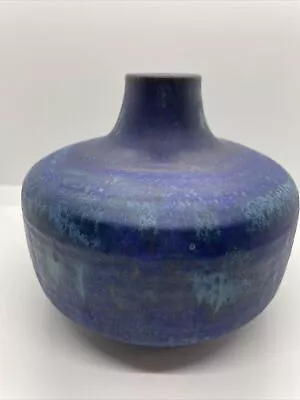 Buy Anton Lang Pottery Blue And Aqua Art Deco Vase • 209.68£