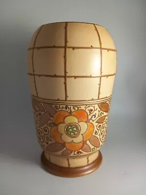 Buy Charlotte Rhead Wood's Arabesque England Large Vase - Trellis - Circa 1940 • 32£