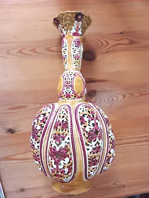 Buy Antique Zsolnay Pecs Vase Hungary • 99.95£