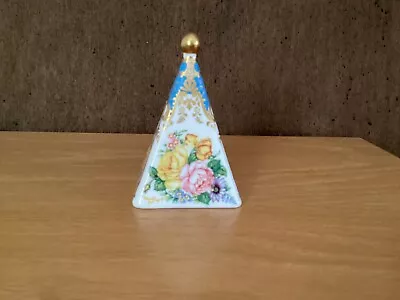 Buy Spode Fine Bone China Pyramid Shaped Paperweight With Gold Coloured Stopper. • 27£