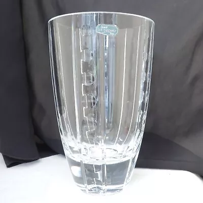 Buy Vintage Retro Large Durand Studio Art Glass 24% Lead Crystal Vase • 14£