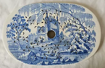 Buy Antique Blue & White English Davenport Ceramic Drainer, Circa Early 19th Century • 120£