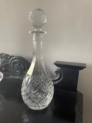 Buy Elegant 13” Tall Cut Glass Decanter With Stopper  • 8£