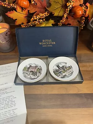 Buy ​Royal Worcester China Pin Dishes Boxed With Letter For Kay & Co • 7.99£