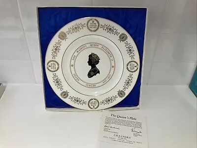 Buy Queen Elizabeth Ii,coalport Bone China Silver Jubilee Commemorative Plate. • 20£