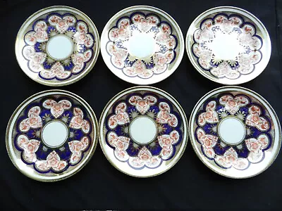 Buy Set Of Six Antique Wileman Foley Imari Style Tea Side Plates Pattern 3464 - 15cm • 14.99£