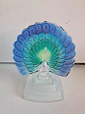 Buy Vintage Cristal D’Arques Peacock Ornament French Lead Crystal Glass Figurine  • 16.99£