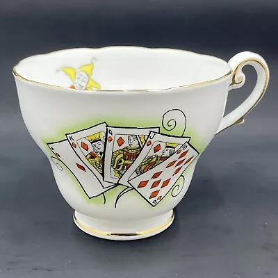 Buy Vintage Royal Standard Bone China Joker Cards Tea Cup Rare • 30.54£