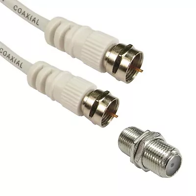 Buy Coaxial Satellite Cable Extension Virgin Media Sky Tv Broadband F Connector Lead • 4.45£