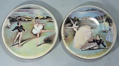 Buy Pair Vintage 1950's Ballerina Kitch  Pottery Wall Plaquesby Old Foley James Kent • 22£