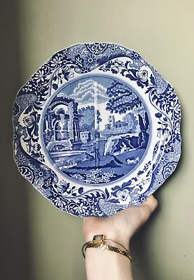 Buy Copeland Spode Italian Blue & White  Quarter Divided Plate Vintage • 16.75£