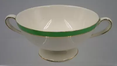 Buy Soho Pottery Solian Ware Queens Green Double Handle Sugar Bowl Made In England • 5£