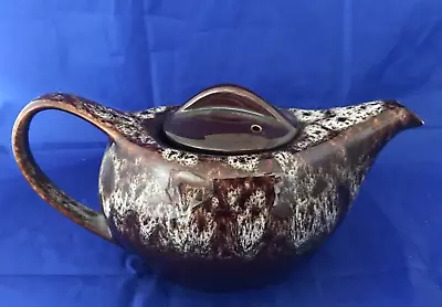 Buy Kernewek Cornwall Pottery - Teapot Brown Honey Comb Drip Glaze -  FREE POSTAGE • 15.95£