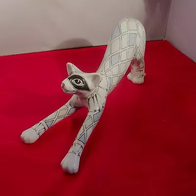 Buy Paul Cardew Cool Catz Harlequin Scared Cat Figurine In Excellent Condition • 20£