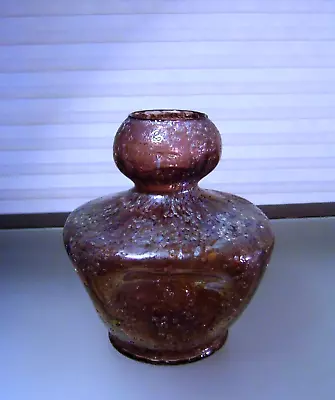 Buy Dugan Glass Purple Pompeian Venetian Frit Pinched Vase Circa 1905 • 93.19£