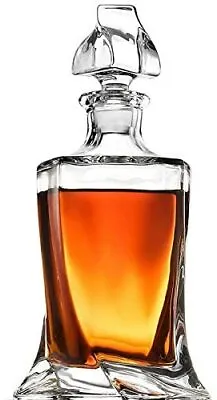 Buy Bohemia Decanter Crystal Glass Bottle For Spirits  Whiskey Bourbon Sherry 850ml • 39.99£