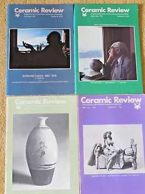 Buy Ceramic Review 1976/7/8/9 Collectable Magazines Bernard Leach Shoji Hamada Rie • 7.50£