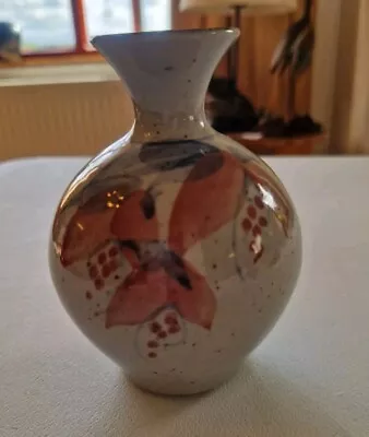 Buy Beautiful John Davidson Cornish Studio Pottery Glazed Floral Vase • 10.99£