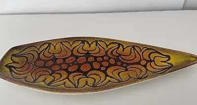 Buy Poole Pottery ‘Aegean’ Long Spear Dish Fish Pattern Good For Fish, Fruit, In GC • 30£