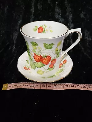 Buy Ringtons Virginia Strawberry Teacup & Saucer Rosina Fine Bone China (VG) • 18£