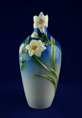 Buy Franz Porcelain Freesia Flower Vase - 9-1/2  Tall - XP1814 - PERFECT • 49.50£