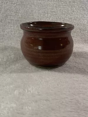 Buy Beautiful Tregaron Cymru Studio Pottery Little Brown Bowl Pot EUC • 14.90£